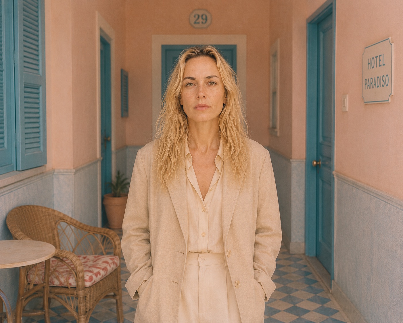 Wes Anderson preset voor en na